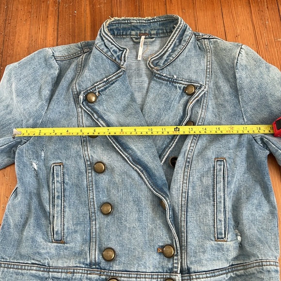 Free People Double Breasted Military Jacket - Picture 6 of 6